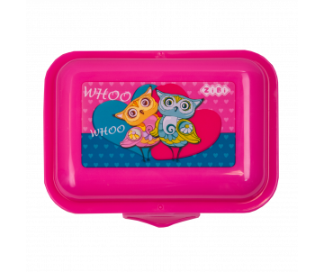 Container for food, 138*104*54mm, pink