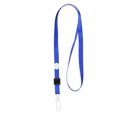 Badge lanyard with carabiner blue 6522