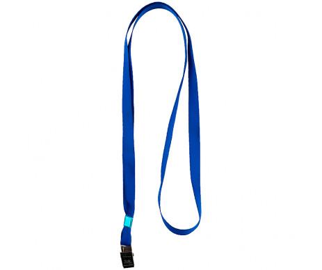 Badge lanyard with met clip blue 6529 