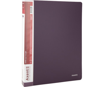 Папка з затиском, А4, сливова