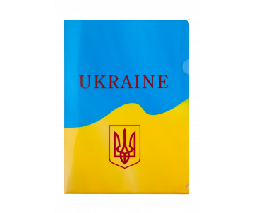 Corner folder A4 UKRAINE yellow 3966-08