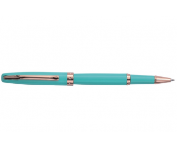Ручка ролер в футлярі  L бірюзова R38223