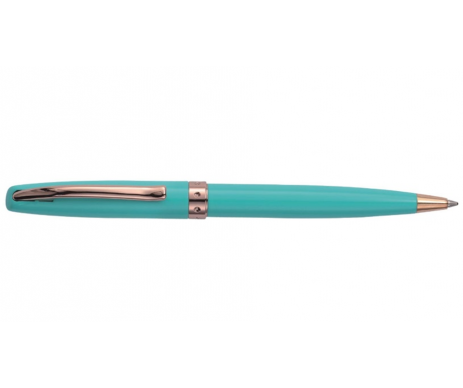 Ballpoint pen in a case turquoise R38223 