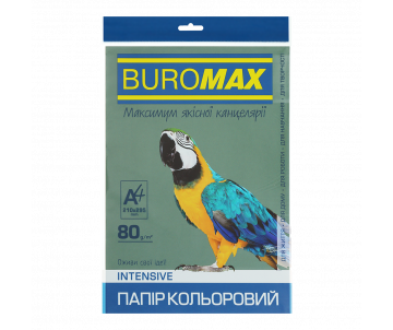 Бумага цветная А4 DARK зелёная 50 л 3589