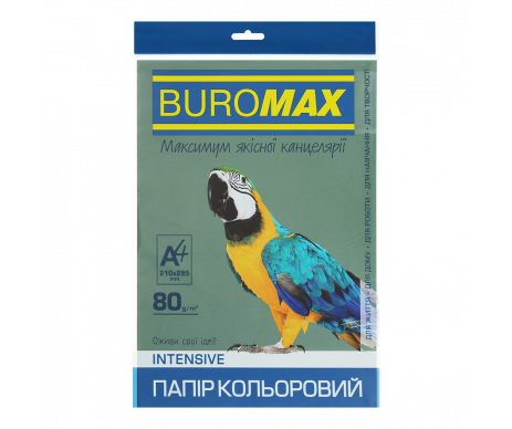 Бумага цветная А4 DARK зелёная 50 л 3589