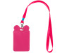 Бейдж на шнурке фуксия 31982  - фото  1