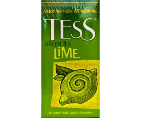 Чай Tess 25*1.5 пакет зеленый  LIME