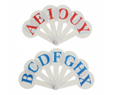 Set of letters of the English alphabet 