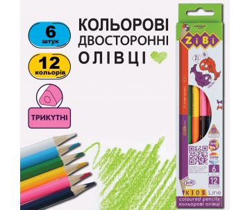 Кольорові олівці KIDS LINE  6 шт 99915