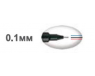 Лайнер uni 0,1мм fine line черный PIN-200  - фото  1