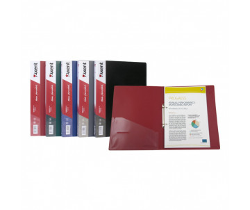 Folder on 2 rings 25 mm burgundy 3276