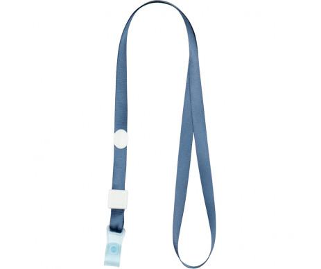 Badge lanyard with clip blue 6533