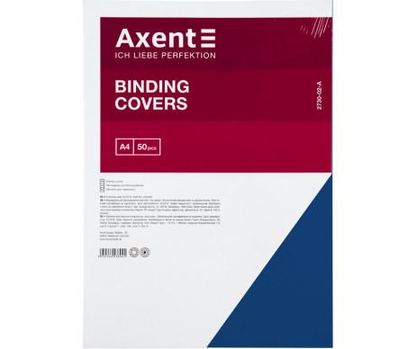 Обкладинка картонна під шкіру 50шт синя