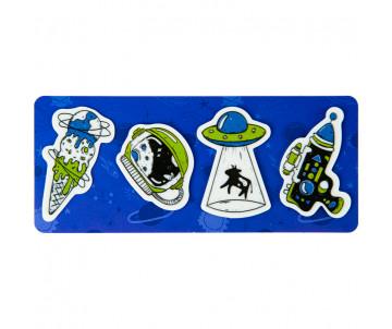 Bookmarks plastic 4x20 pieces UFO 27144