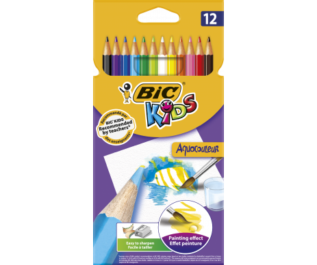 Colored pencils 12pcs Watercolor BIC