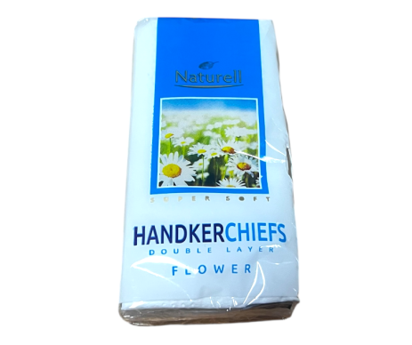 Naturell Flower handkerchiefs 2 ply 8 pcs