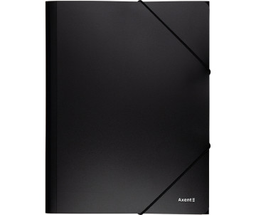 Folder on rubber bands A4 black 3404