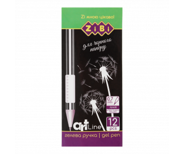 Gel pen BLACK PAPER white ZB 2208-12 