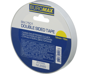 Клейкая лента двухсторонняя 12ммх10м/1шт 8403
