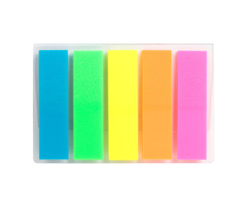 Bookmark neon 5 colors 125 pcs 1114