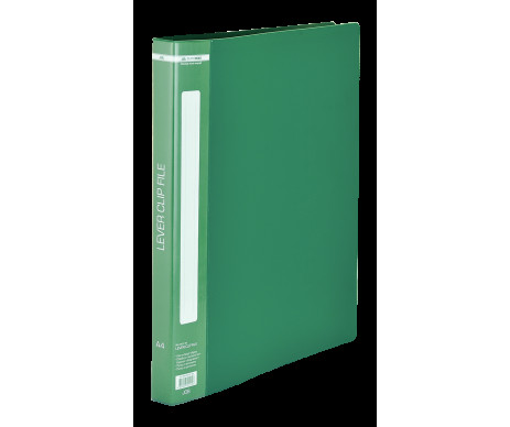 Folder A4 with side clamp, green