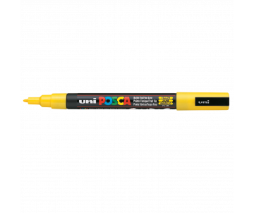 Маркер uni POSCA 0,9-1,3 мм жовтий PC-3M