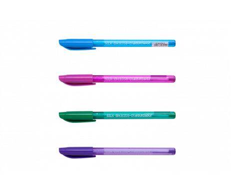 Ручка масляная Silk, синяя BM-8358-01 