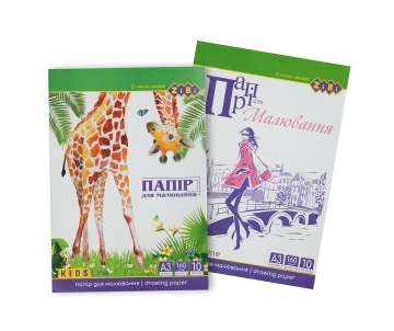 Бумага для рисования А3 10л 160г ZB 1411