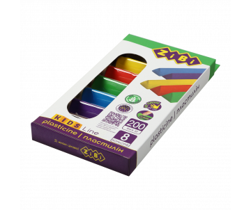 Пластилин 8 цветов 200г ZB 6226