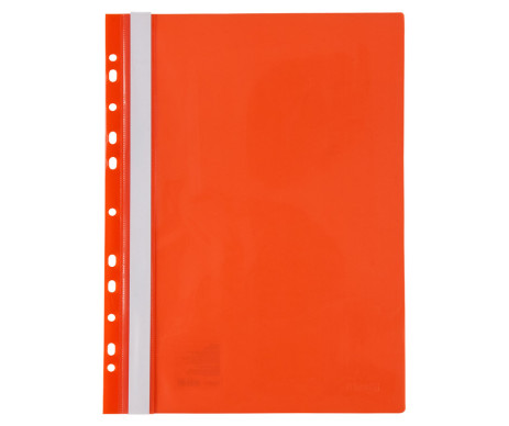 Скоросшиватель с перф А4 красный 6498