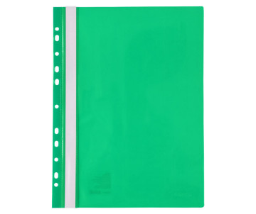 Скоросшиватель с перф А4 зеленый 6493 Скоросшиватель с перф А4 зеленый 6493