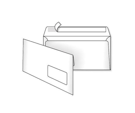 Конверт DL (110х220мм) белый СКЛ 8470