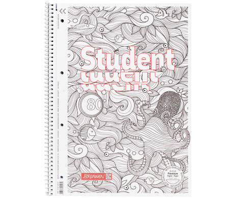 College pad A4 grid 80 Zenart sea 1742