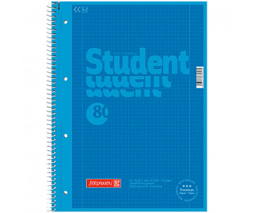 College block A4 grid 80 sheets blue 1743
