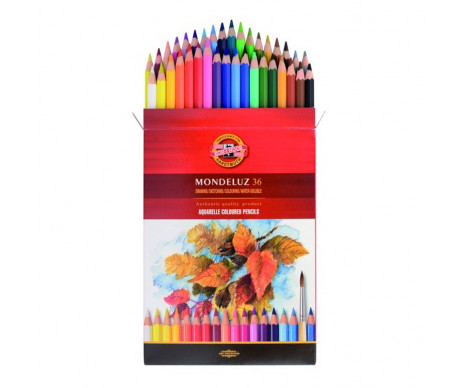 Pencils aquar color Mondeluz 36 pcs 2966