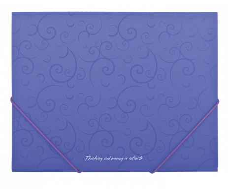 Folder A5 rubber purple BM.3902-07