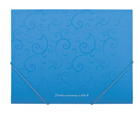 Folder plastic A5 rubber blue BM.3902-14