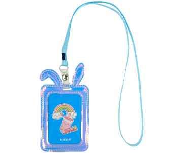 Бейдж Bunny на шнурку малиновий 26652 Бейдж Bunny на шнурку малиновий 26652