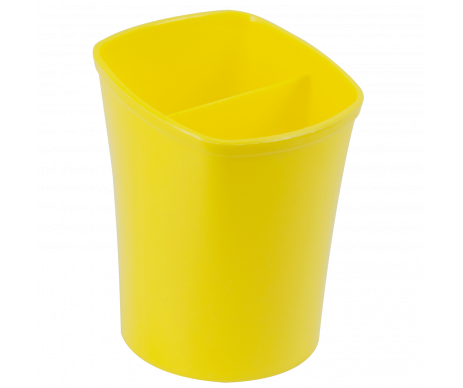 Cup for pens KVADRIK yellow ZB3001-08