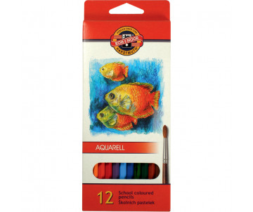 Карандаши цвет аквар Mondeluz Рыбки 2954