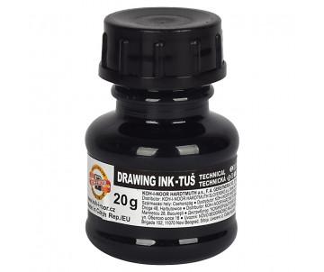 Drawing ink 20g black 6186