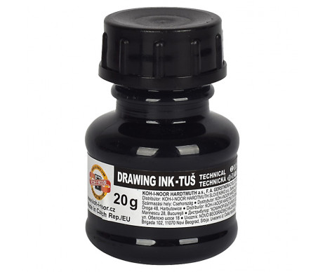 Drawing ink 20g black 6186