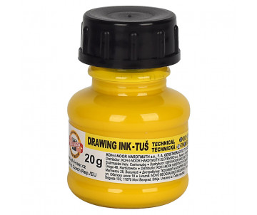 Drawing ink 20g yellow 6177