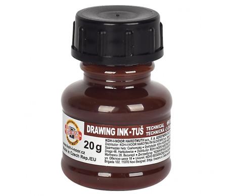 Drawing ink 20g brown 6179