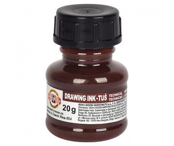 Drawing ink 20g brown 6179