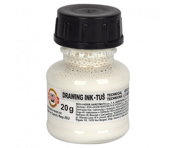 Drawing ink 20g white 6176