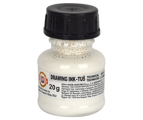 Drawing ink 20g white 6176