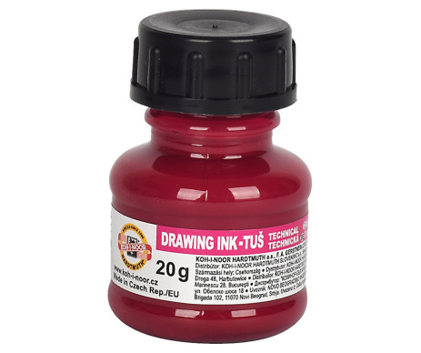 Тушь для чертежа 20г пурпурная 6182