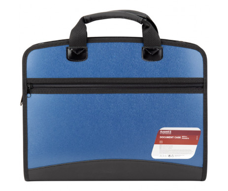 Briefcase A4 with 4 compartments, blue 4506