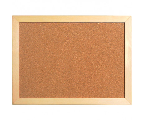 Cork board 45x60 cm wood frame 1090